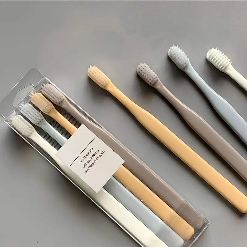 GentleClean 4-Piece Adult Toothbrush Set