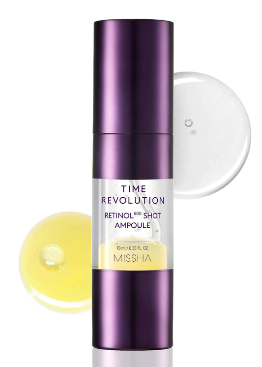 MISSHA Night Repair Retinol Serum 0.33 Fl oz - Advanced Skin Barrier & Elasticity Boost